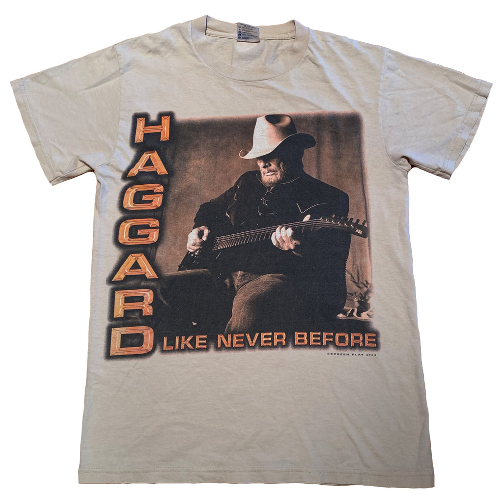 Merle Haggard Like Never Before Y2K Tee Size S