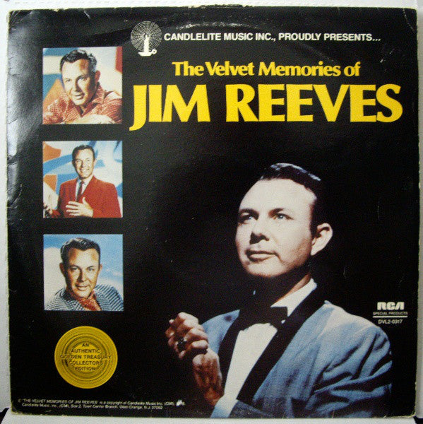 Jim Reeves : The Velvet Memories Of Jim Reeves  (2xLP, Comp)