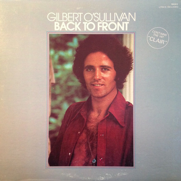 Gilbert O'Sullivan : Back To Front (LP, Album, Pin)