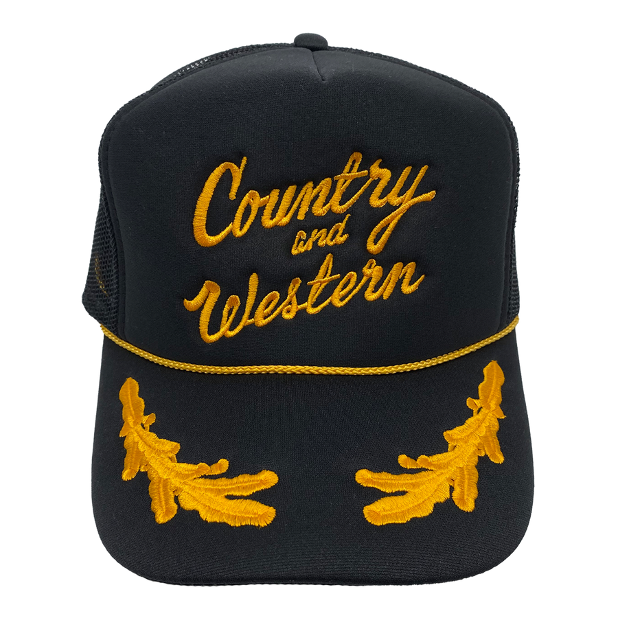 New! P4048- Rawhide Western Turquoise Country Trucker Cap main image 0