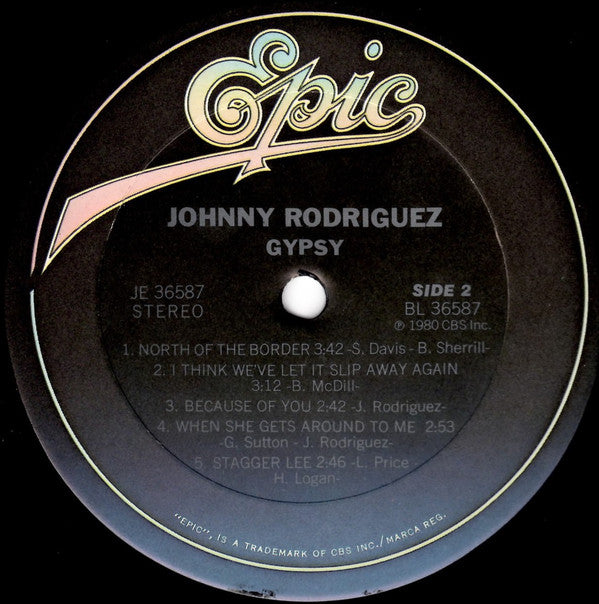 Johnny Rodriguez (4) : Gypsy (LP, Album, Ter)