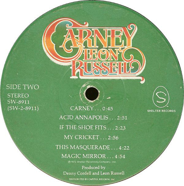 Leon Russell : Carney (LP, Album, Los)